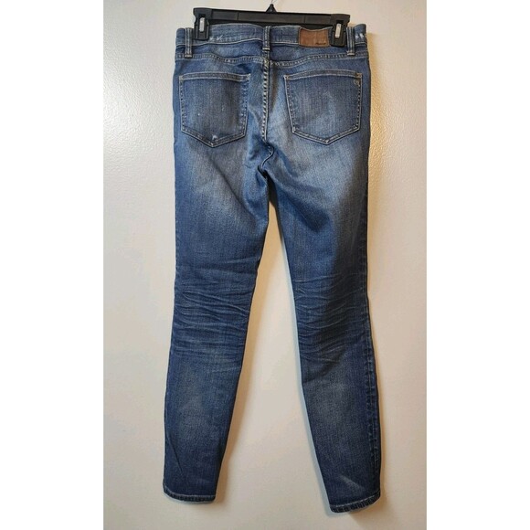 Madewell Womens Slim Skinny Jeans Blue Stretch Medium Wash Mid Rise Denim 28 - Picture 2 of 6